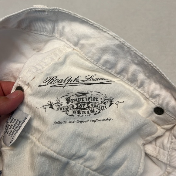 RALPH LAUREN WHITE HIGH RISE FLARE JEANS SIZE 28 - Picture 9 of 17